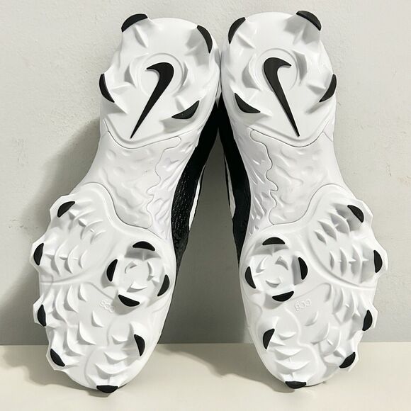 Nike Alpha Huarache Elite 4 Low MCS “Black White” Mens Size 9-12 Baseball Cleats - Picture 7 of 9